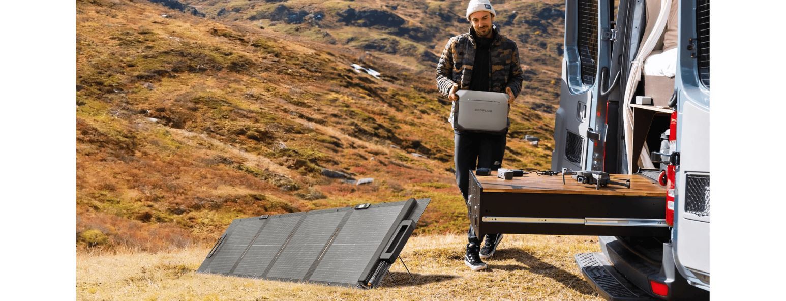 ECOFLOW &ndash; Panneau solaire portable l&eacute;ger - 110 W