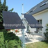 Maison avec installation solaire en toiture