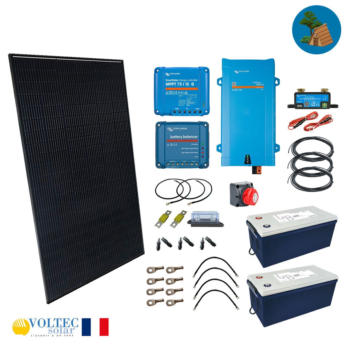 Kit solaire hors réseau autonome 55W 12V