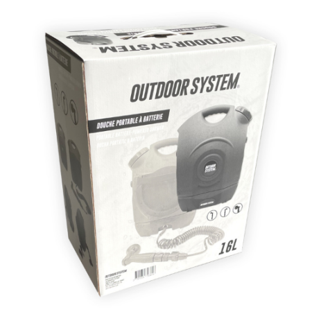 Outdoor System - Douche à batterie 16L / Eau