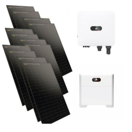 Kit autoconsommation 6000W DUALSUN/HUAWEI - triphas&eacute; + stockage Huawei Luna S2000-5-S0