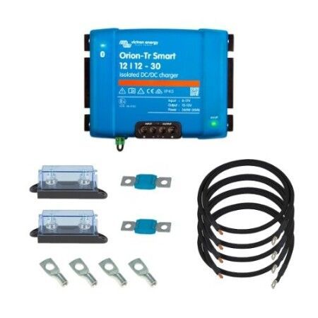 Kit complet - Chargeur Orion Smart isol&eacute; 12V/12V 30A