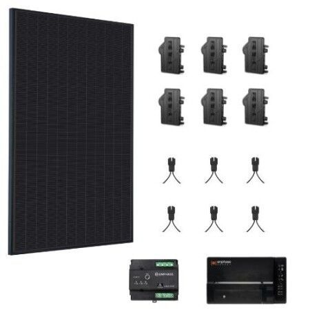 Kit autoconsommation 3000W VOLTEC/ENPHASE - Portrait - Triphas&eacute;