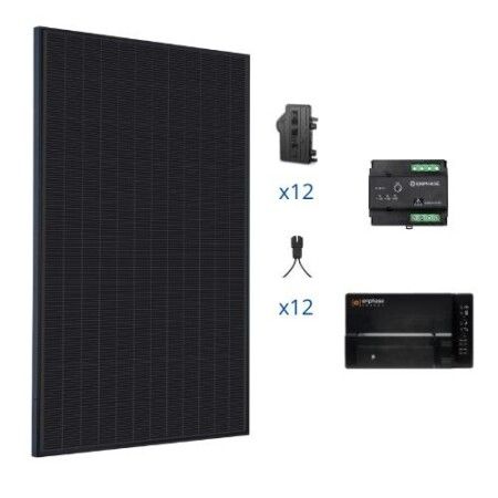 Kit autoconsommation 6000W VOLTEC/ENPHASE - Paysage - Triphasé / Kits autoconsommation Voltec/Enphase