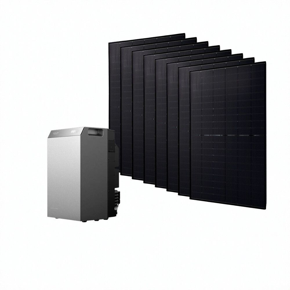 Kit solaire 4000 Wc avec 8 panneaux Jolywood 500 W et batterie EcoFlow STREAM 5000