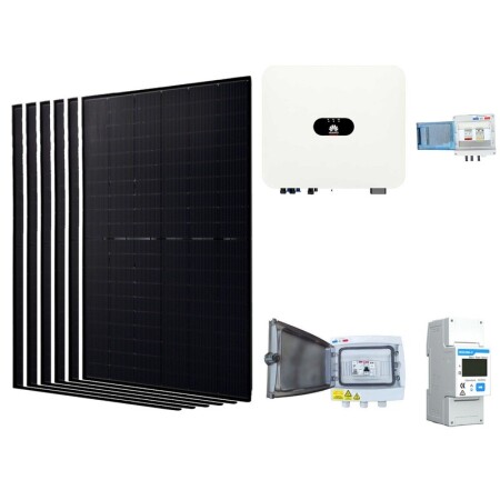 Kit solaire 3000 W panneaux bifaciaux Jolywood et onduleur Huawei SUN2000, monophas&eacute;