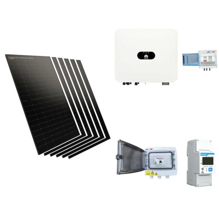 Kit solaire 3000 W panneaux DualSun FLASH TOPCon et onduleur Huawei SUN2000, monophas&eacute;
