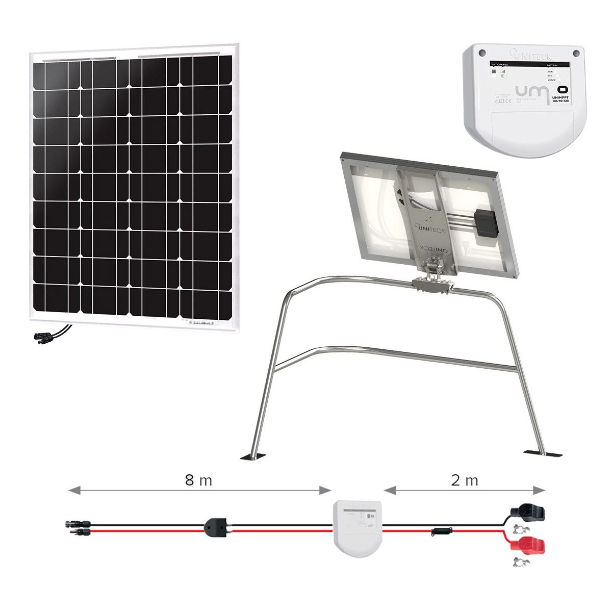 Kit solaire 50W Balcon Nautisme Uniteck