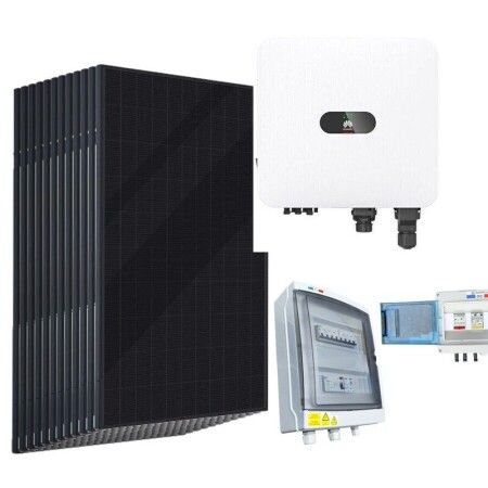 Kit solaire autoconsommation 6000 W Voltec Huawei triphas&eacute; : 12 panneaux Voltec Tarka L 110R 500 Wc, onduleur Huawei triphas&eacute;, coffret de protection DC et coffret de protection AC
