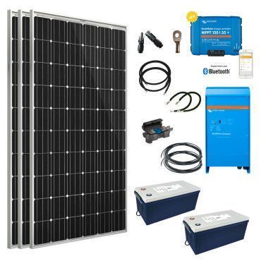 Kit solaire 915W autonome hybride Premium