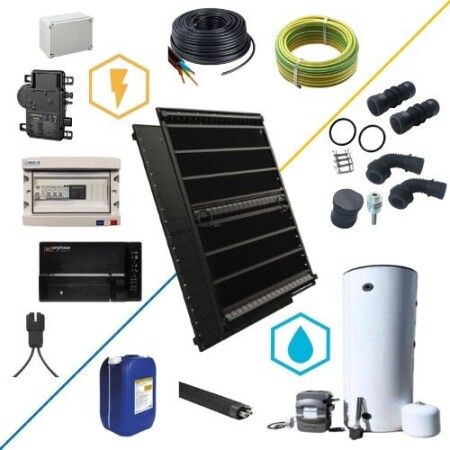 Kit solaire hybride PVT/ECS 1275Wc - Autoconsommation - Spring4 Dualsun