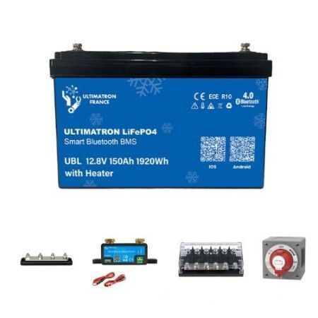 Pack Protections + Batterie solaire 150Ah PRO Lithium 12V - Ultimatron