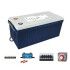 Pack Protections + Batterie solaire 220Ah GEL Plomb/Carbone 12V - Uniteck