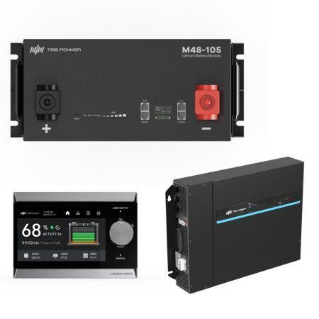 TBB - Kit PG8.0S 8000W + Batterie Lithium 51,2V 105Ah - composition du kit