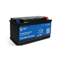 Ultimatron Batterie Lithium 12.8V 150Ah PRO LiFePO4 Smart BMS Avec Bluetooth - Version chauffante
