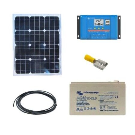 Kit solaire hors réseau autonome 30W 12V / Kit Economique