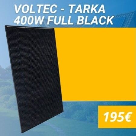 Panneau solaire Voltec Tarka 400 W Full Black monocristallin, face avant