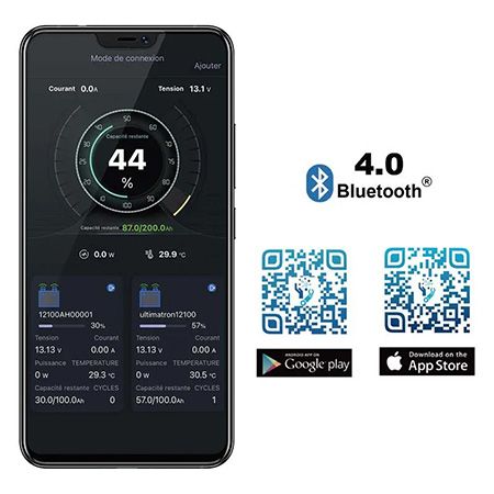 Ultimatron - Batterie Lithium sous siège - 12.8V 620Ah