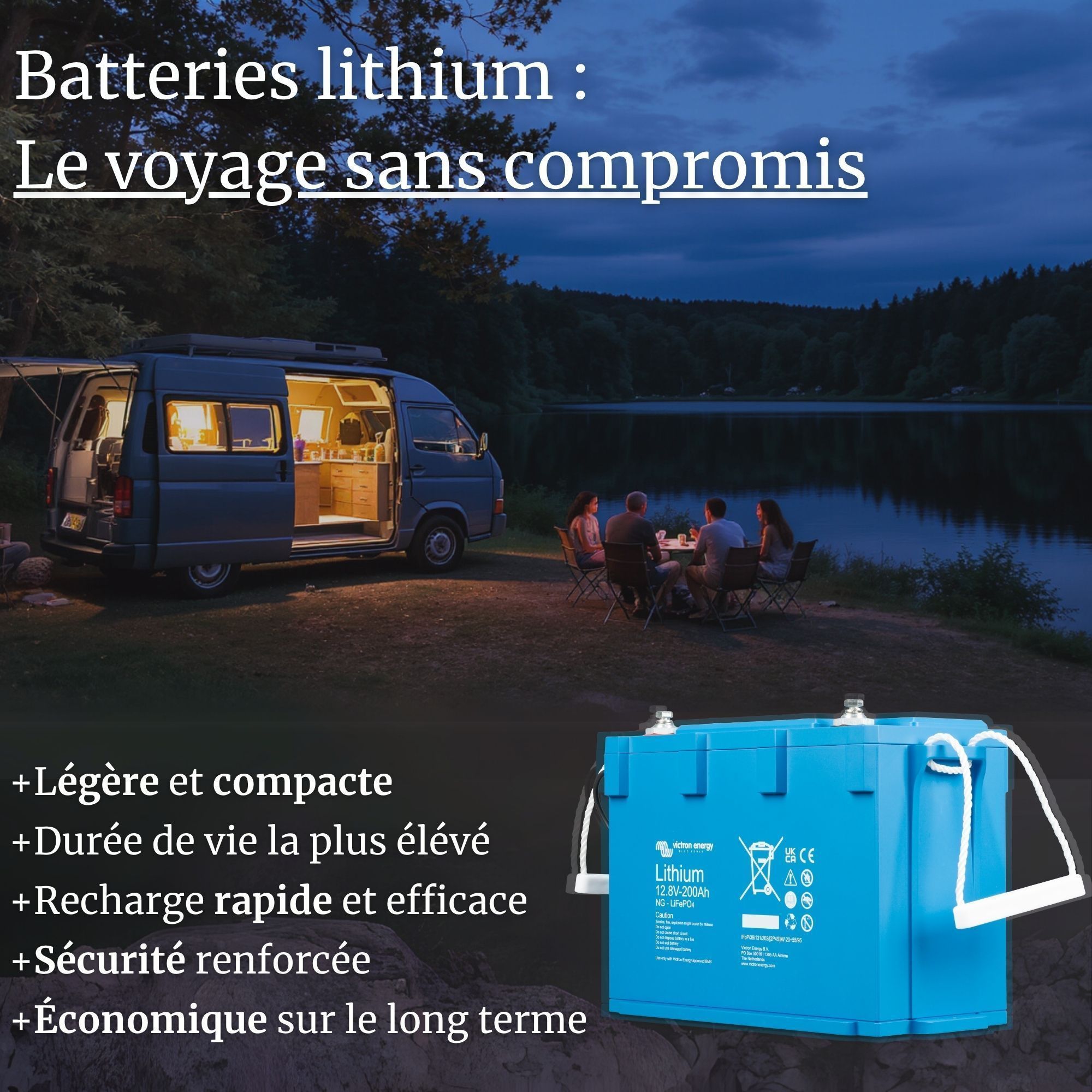 Visuel — Avantages des batteries lithium