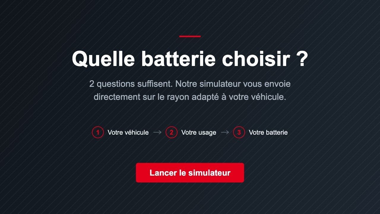 Simulateur : quelle batterie choisir ?
